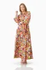 Elira Maxi Shirt Dress In Florals sold by Elliatt
