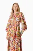 Elira Maxi Shirt Dress In Florals sold by Elliatt