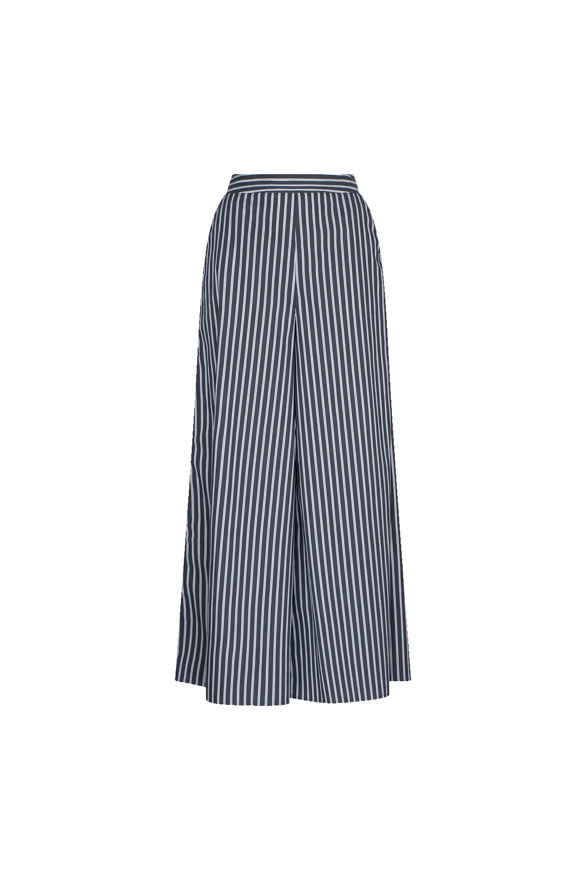 CURAAE Marcy Wide Leg Pants in Navy Stripe sold by Elliatt