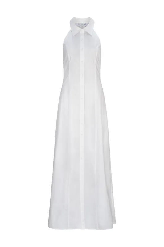 CURAAE Chelsea Sleeveless Maxi Dress in White sold by Elliatt