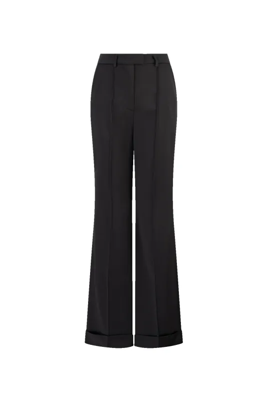 CURAAE Hazel Fit Flare Trouser In Black sold by Elliatt