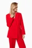 Tenderness Twill Suiting Set In Red sold by Elliatt