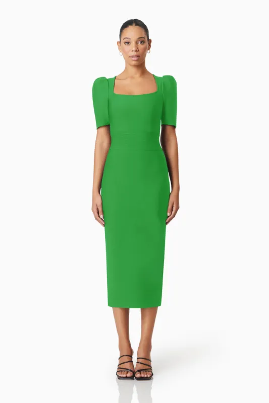 Neomia Halter Mini Dress in Green made by Elliatt