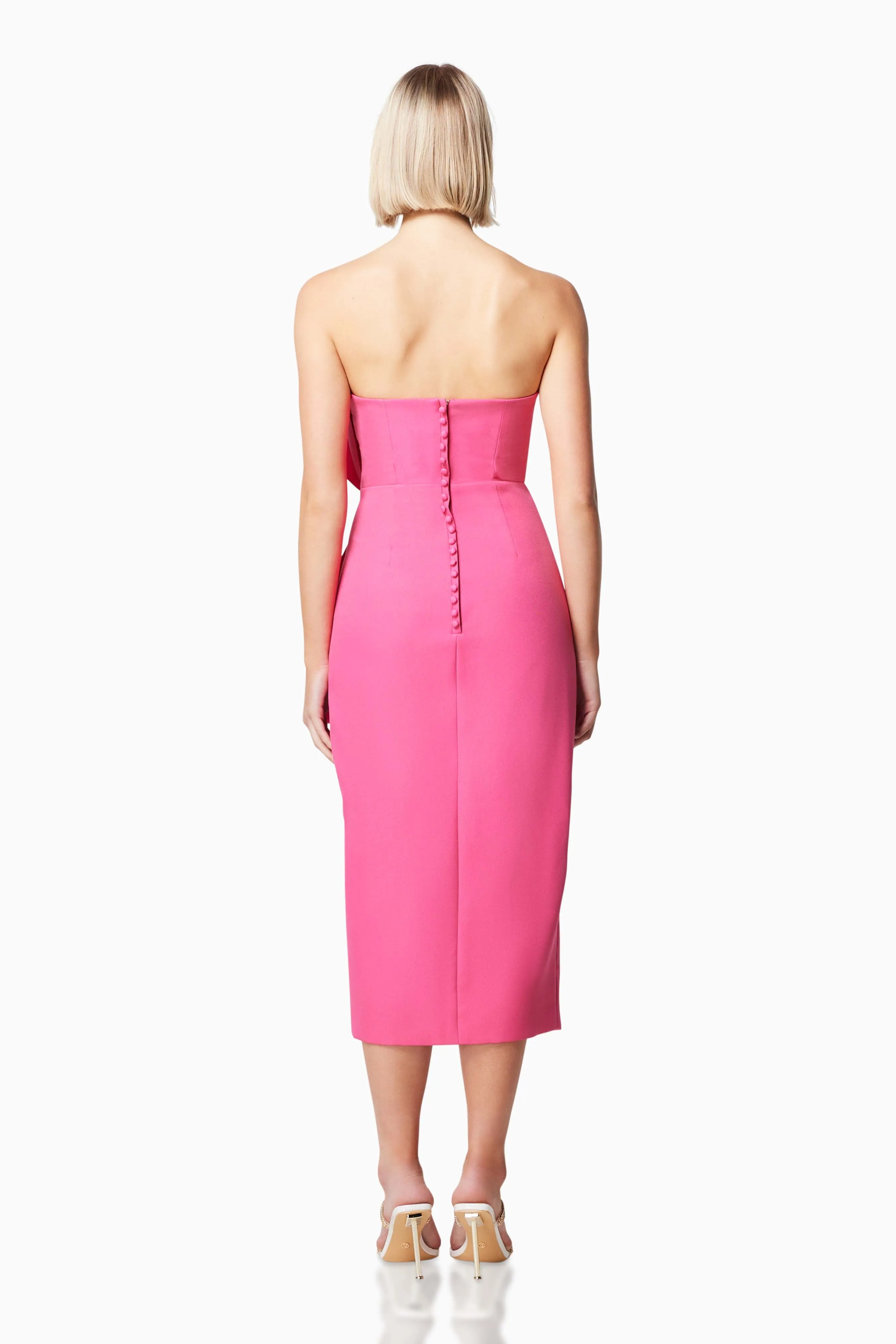Brighton Strapless Midi Dress in Pink sold by Elliatt product image thumbnail 4