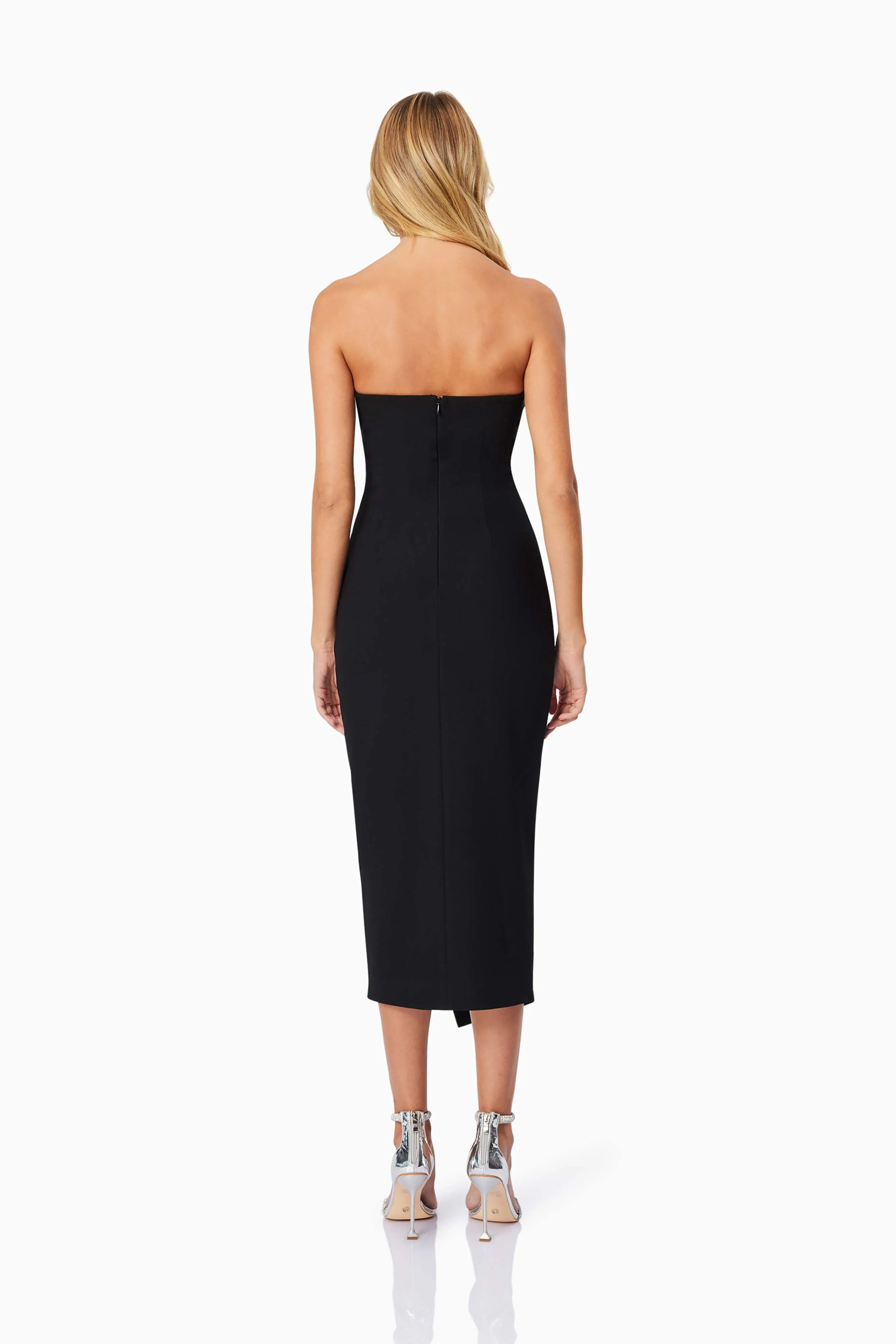 Charlotte Strapless Midi Dress in Black sold by Elliatt product image thumbnail 4