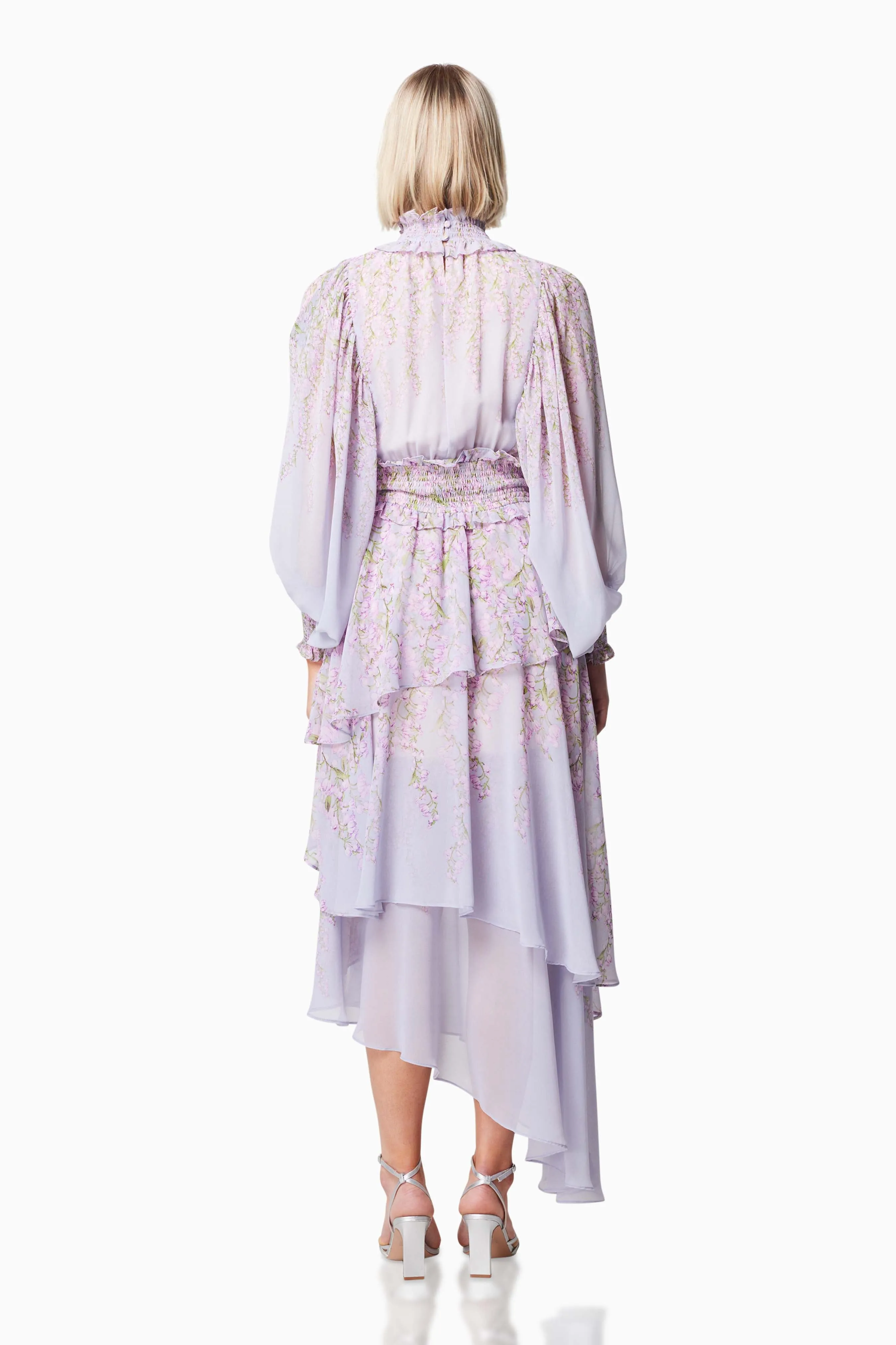 Astrid Long Sleeve Midi Dress in Purple sold by Elliatt product image thumbnail 4