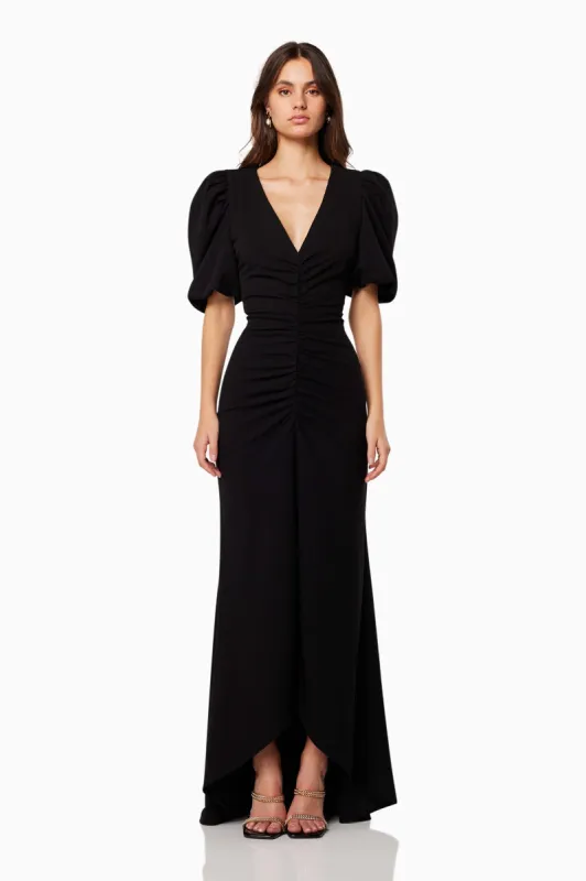 Amaryllis Maxi Gown in Black made by Elliatt
