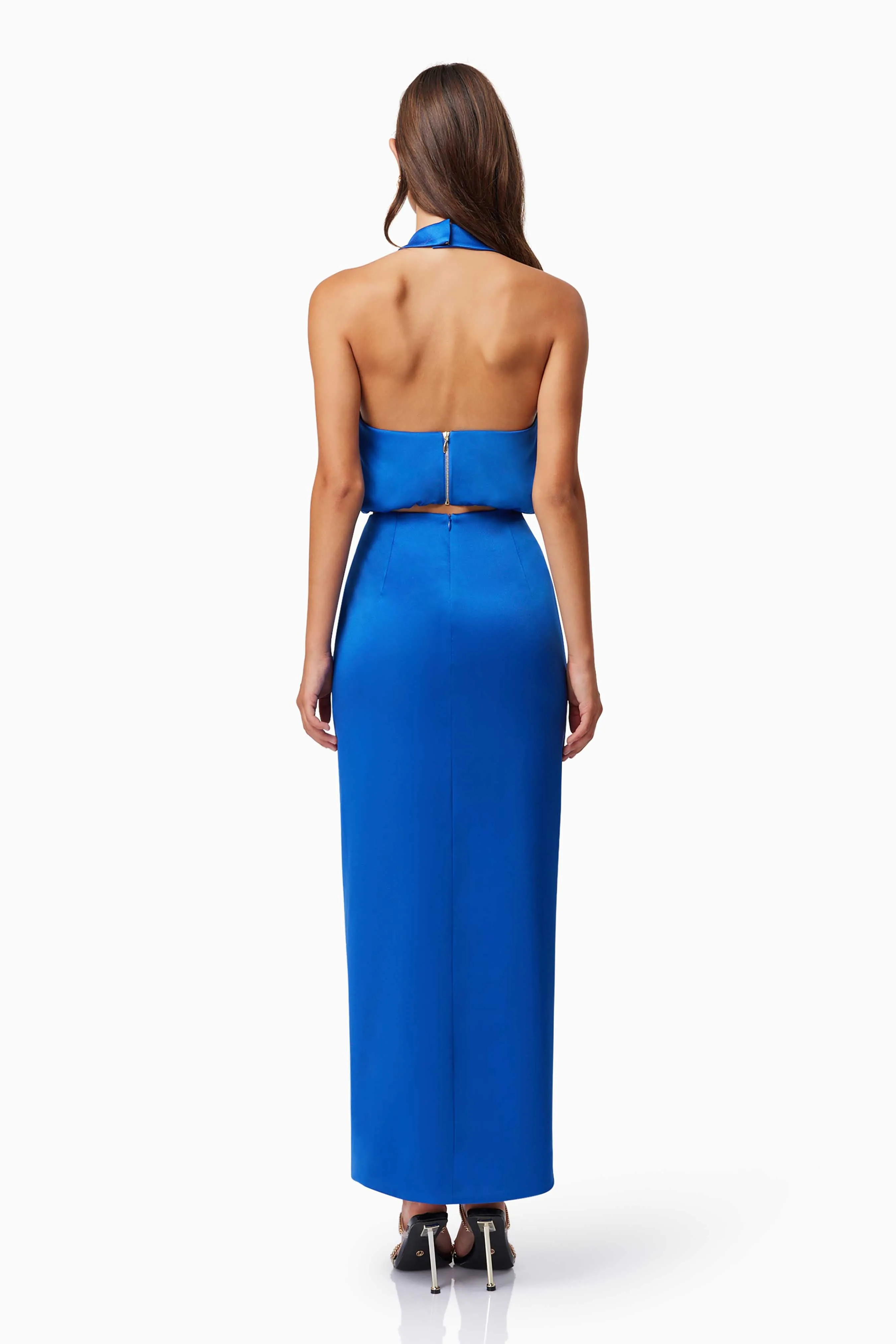 Chiara Satin Set in Blue sold by Elliatt product image thumbnail 4