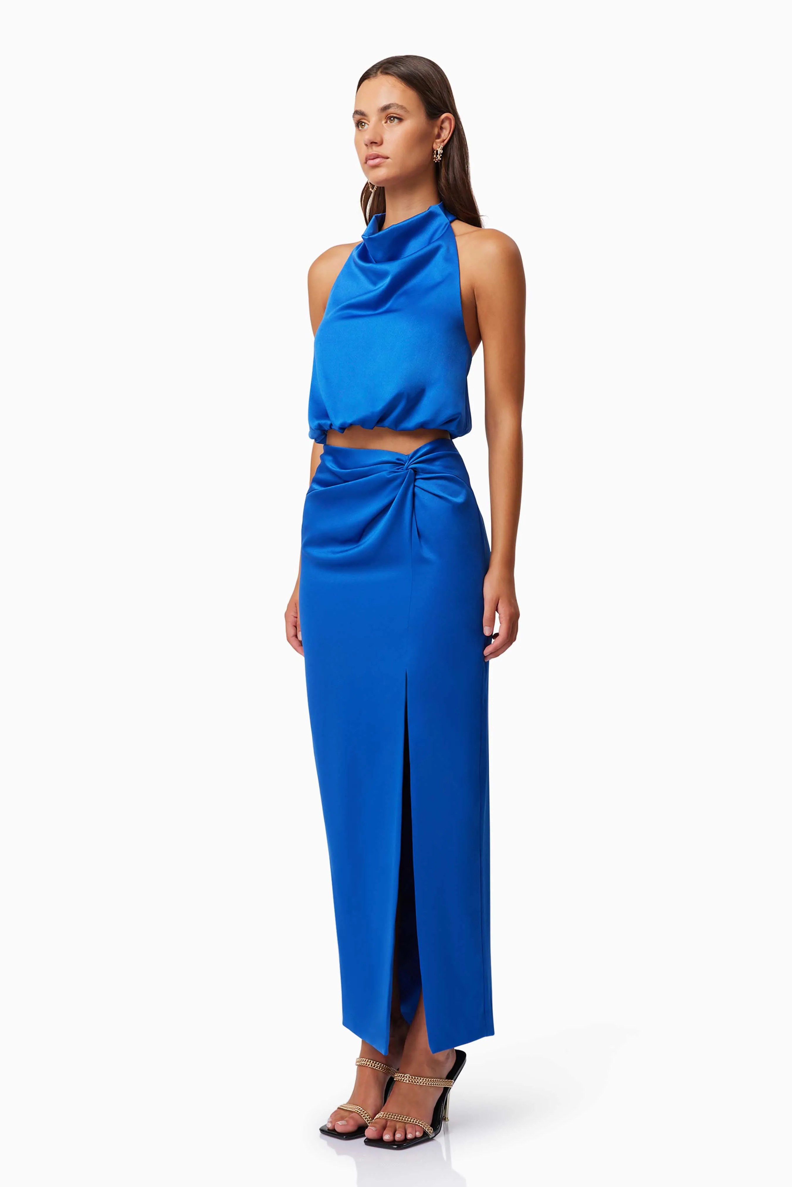 Chiara Satin Set in Blue sold by Elliatt product image thumbnail 2