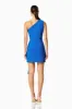 Cypress One Shoulder Mini Dress in Blue sold by Elliatt