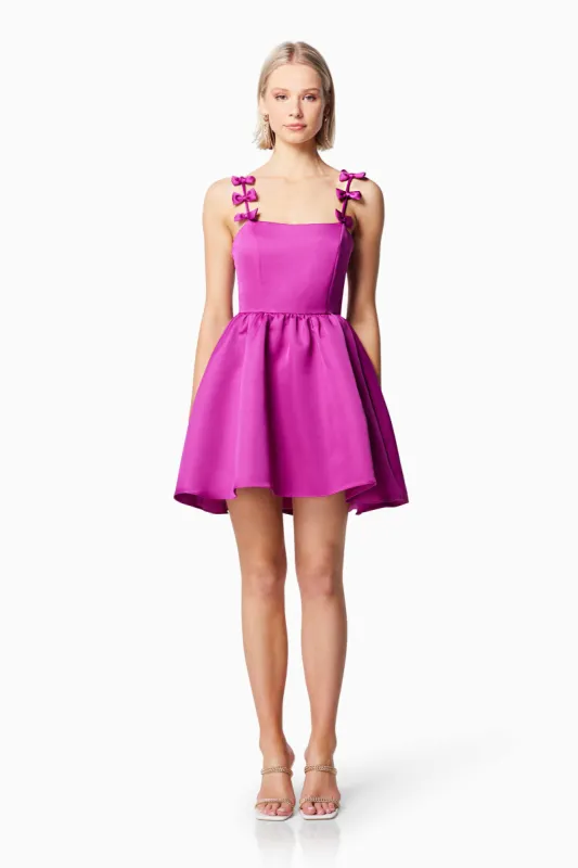 Enchantment Mini Dress In Purple made by Elliatt