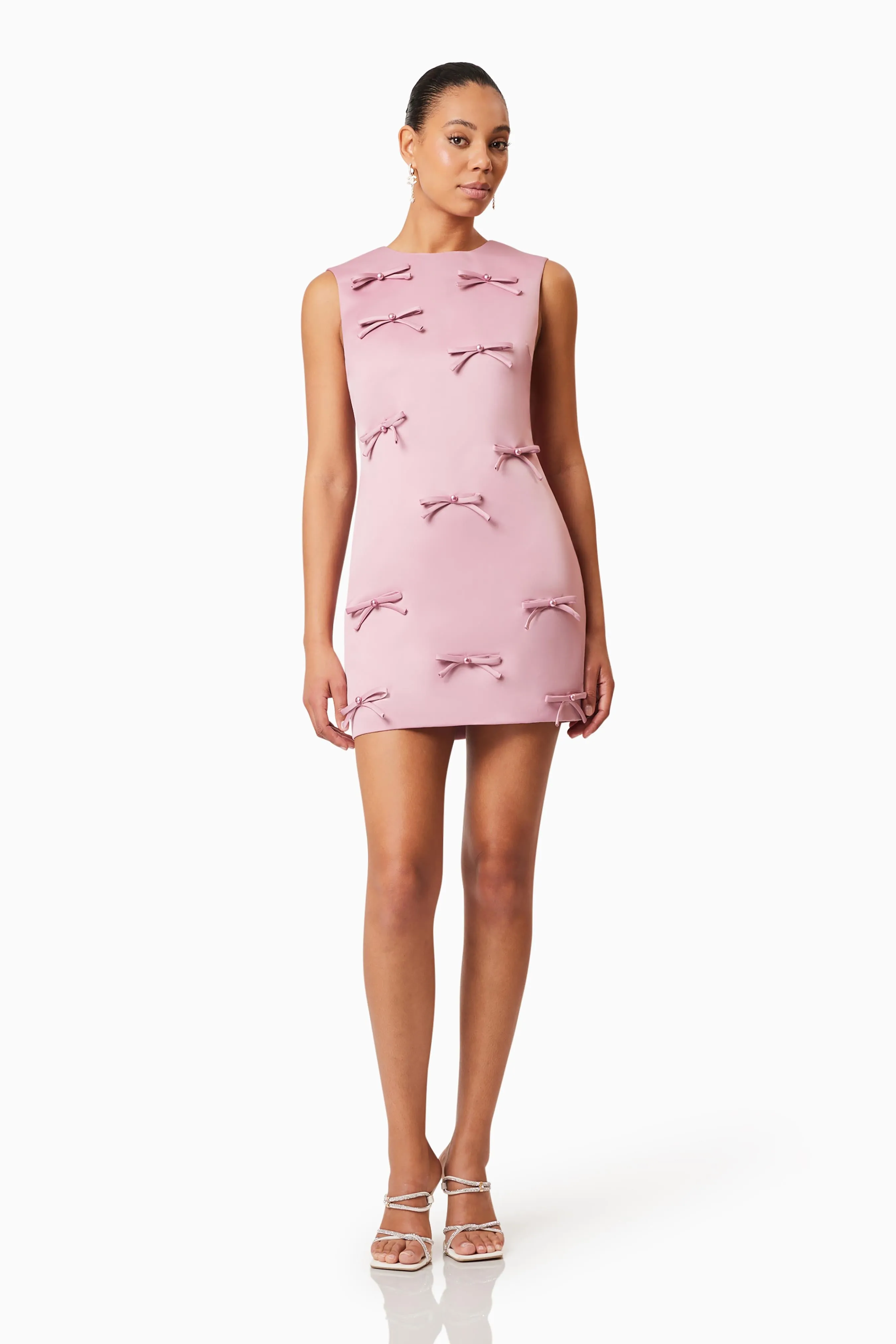 Rose Bow Shift Dress in Pink sold by Elliatt product image thumbnail 3