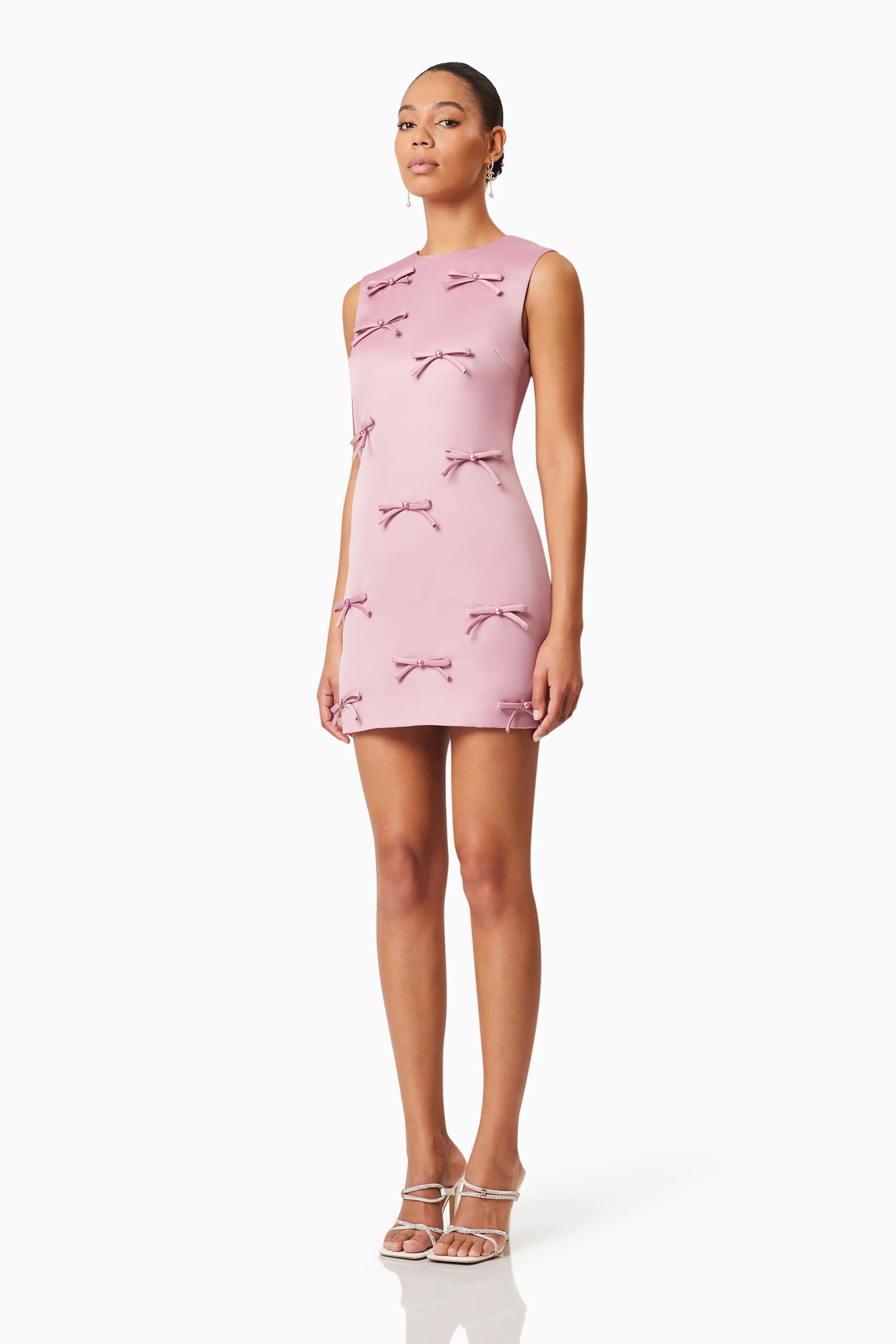 Rose Bow Shift Dress in Pink sold by Elliatt product image thumbnail 2