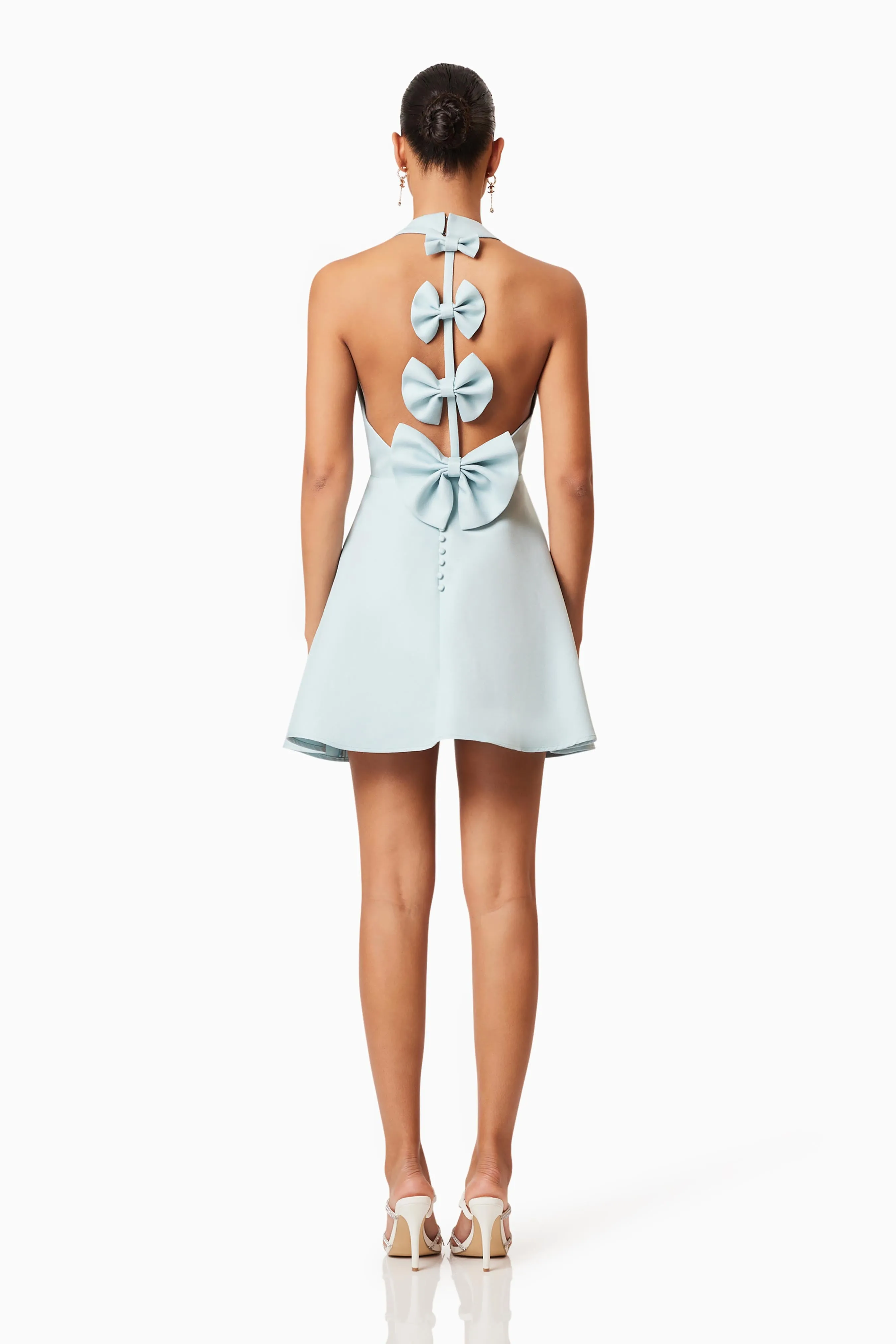 Geranium Mini Bow Dress In Blue sold by Elliatt product image thumbnail 4