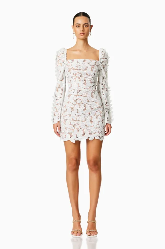ワンピース Lace Mini Tunic Dress White 5167DTIGIVO ZIMMERMANN Tiggy Lace Mini Tunic | TNT - The New Trend