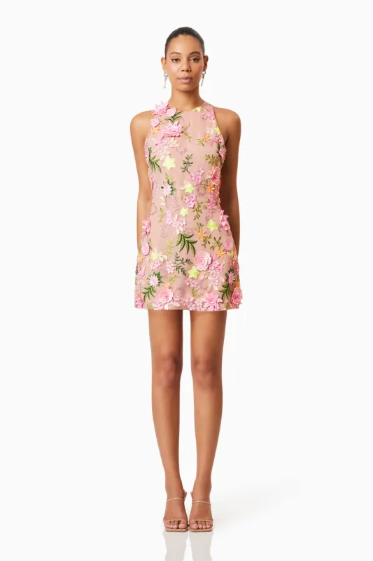 Aella Party Mini Dress In Pink sold by Elliatt