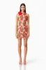 Roselyn Embroidered Mini Dress In Red sold by Elliatt