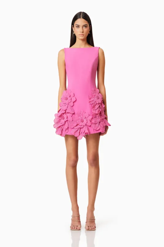 Janelle Mini Dress In Pink sold by Elliatt