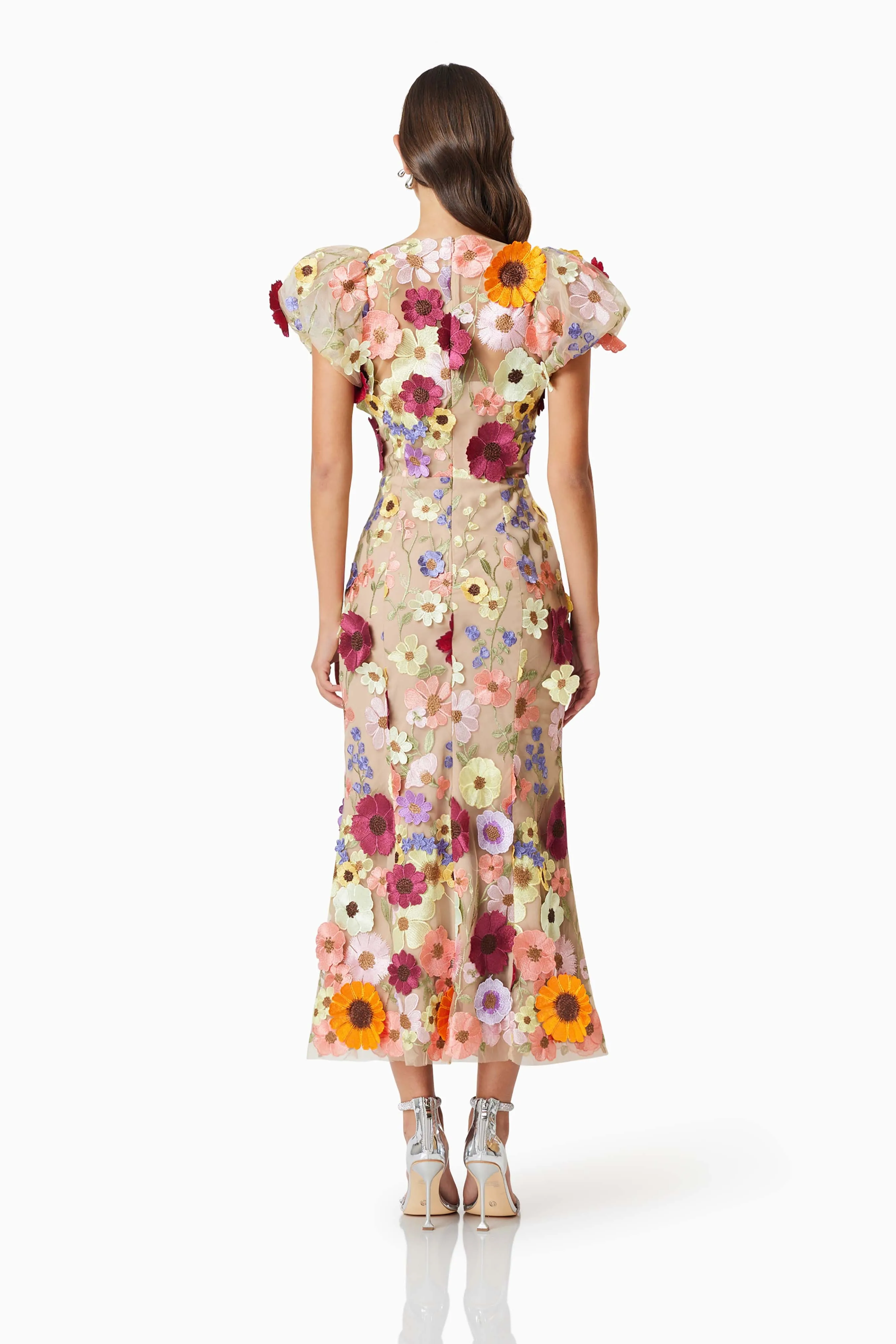 Astraea 3D Lace Maxi Dress In Pink sold by Elliatt product image thumbnail 4