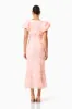 Rosella 3D Midi Dress in Pink sold by Elliatt