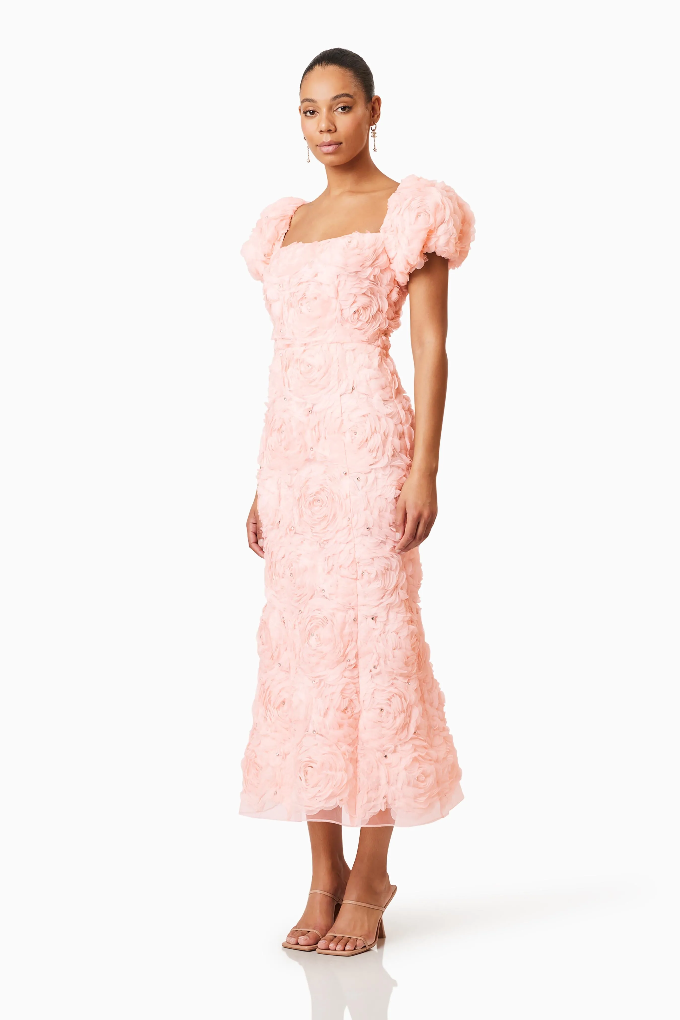 Rosella 3D Midi Dress in Pink sold by Elliatt product image thumbnail 2