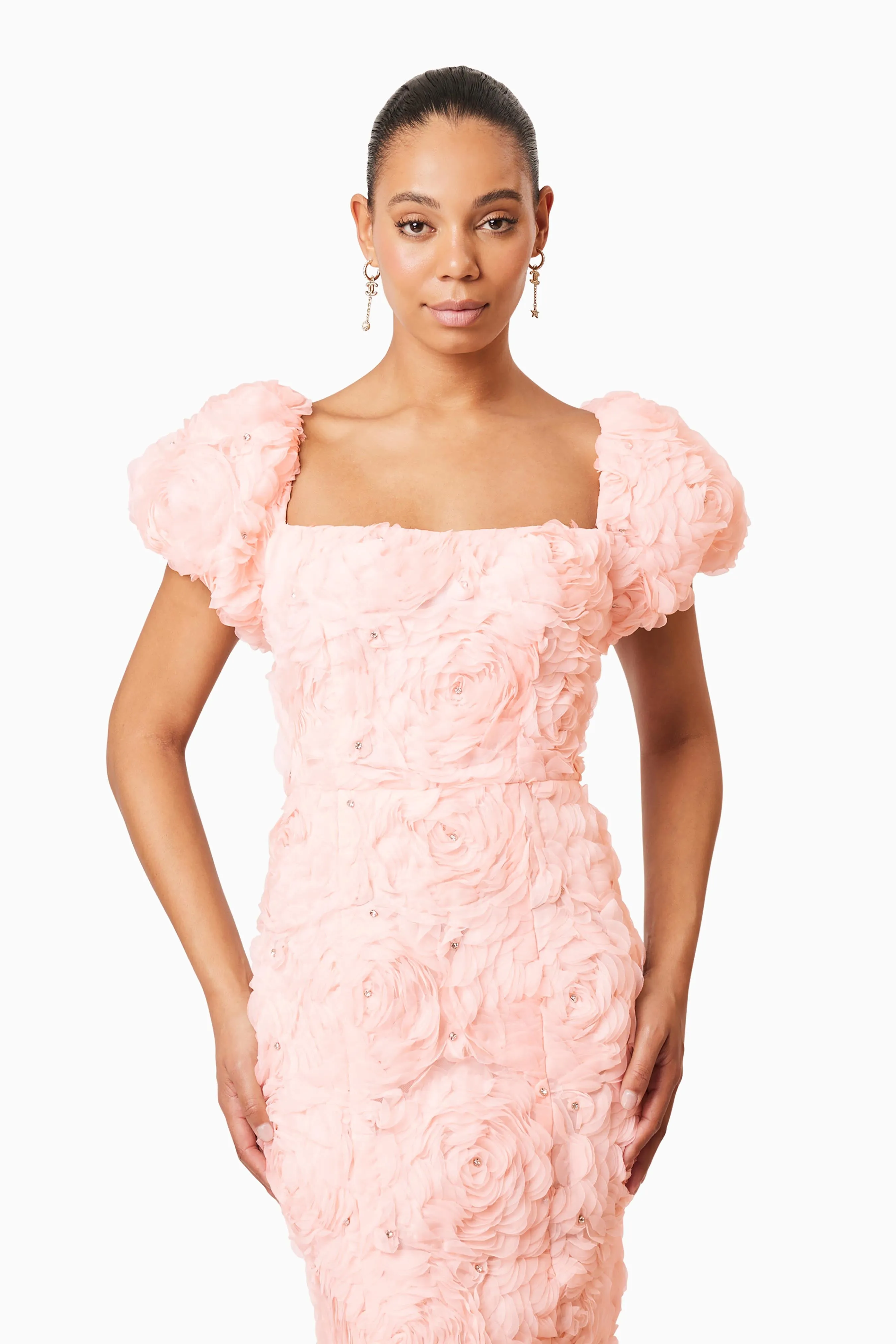 Rosella 3D Midi Dress in Pink sold by Elliatt product image thumbnail 5