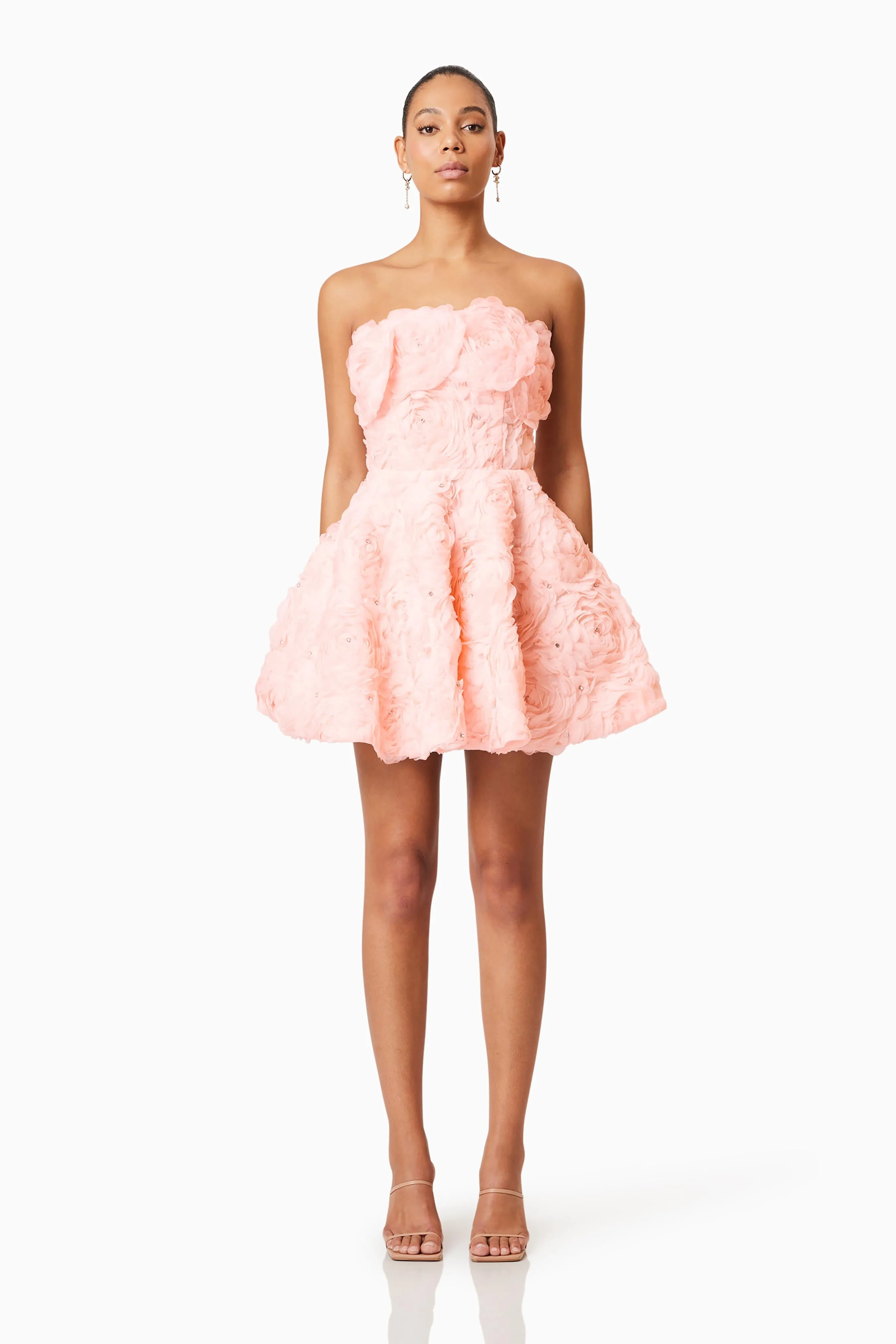 Rosella Strapless Mini Dress In Pink sold by Elliatt