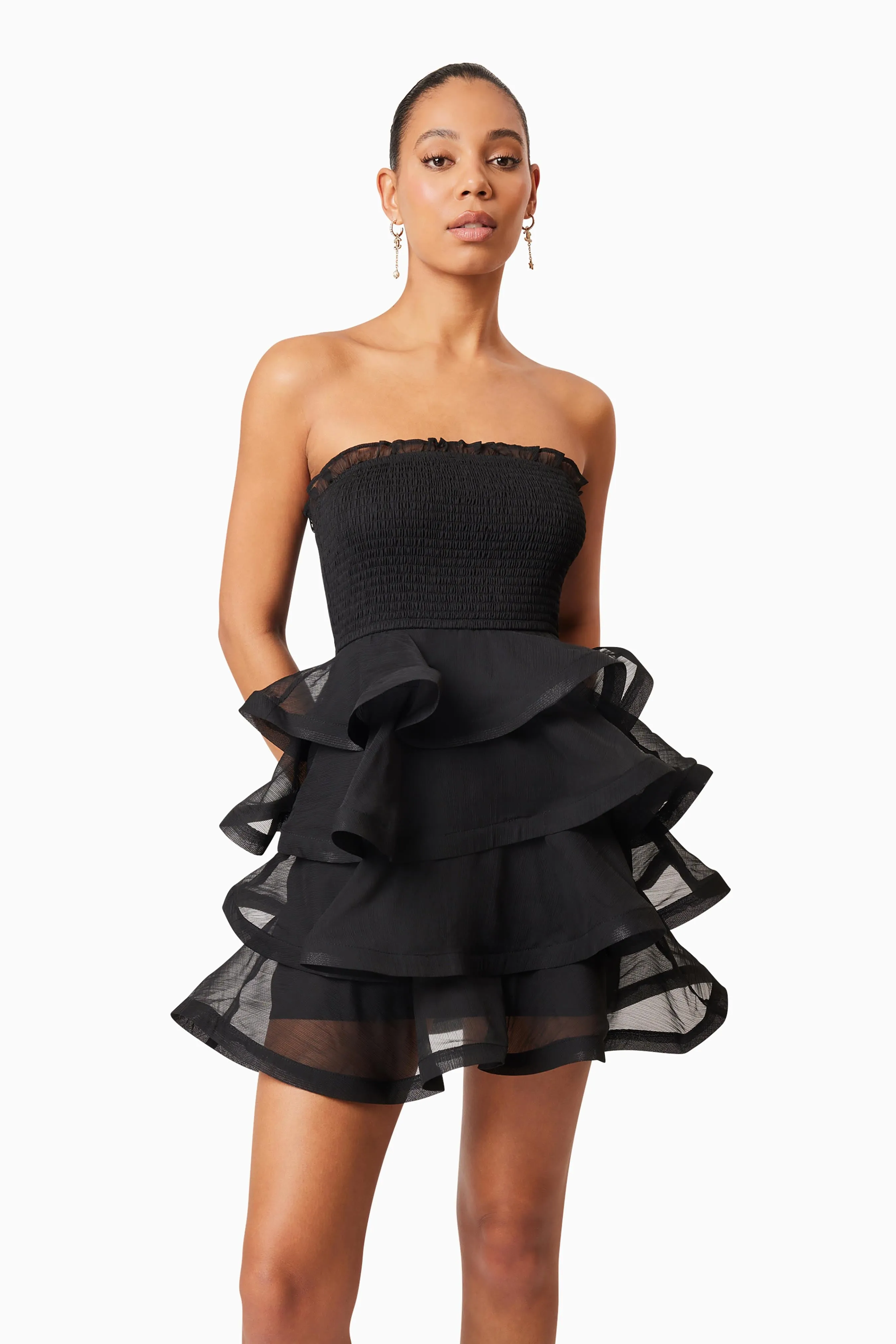 Louise Strapless Mini Dress In Black sold by Elliatt product image thumbnail 5