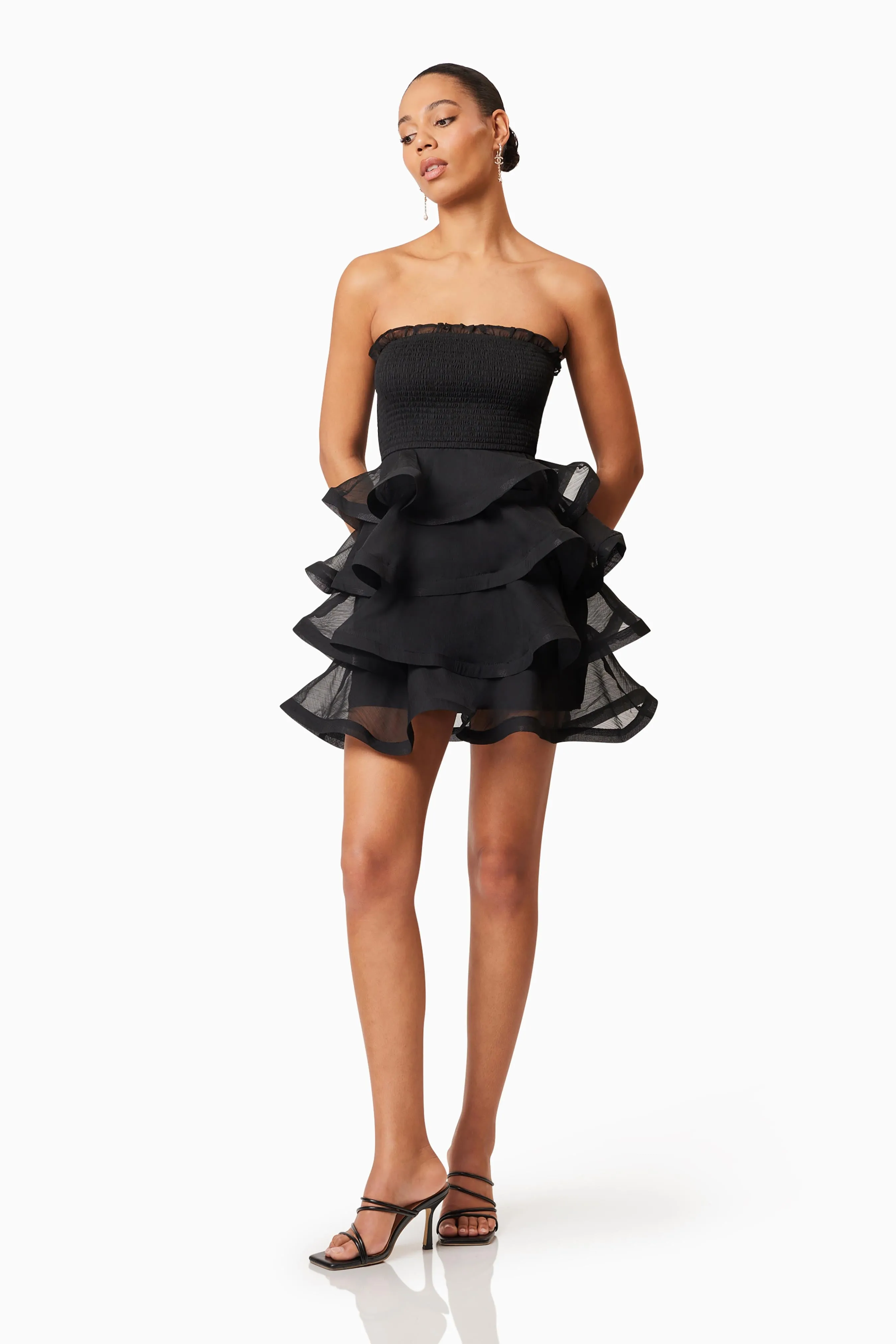 Louise Strapless Mini Dress In Black sold by Elliatt product image thumbnail 3