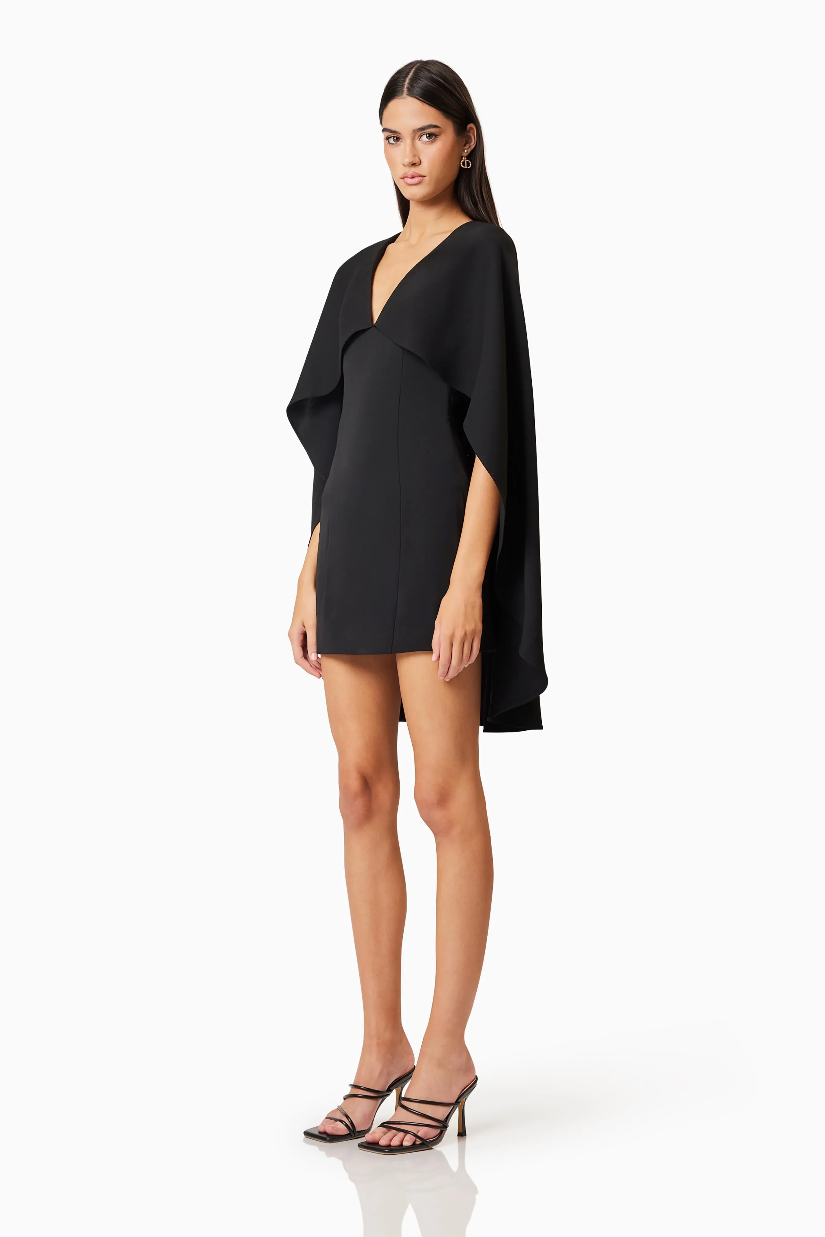 Lilydale Cape Mini Dress In Black sold by Elliatt product image thumbnail 2
