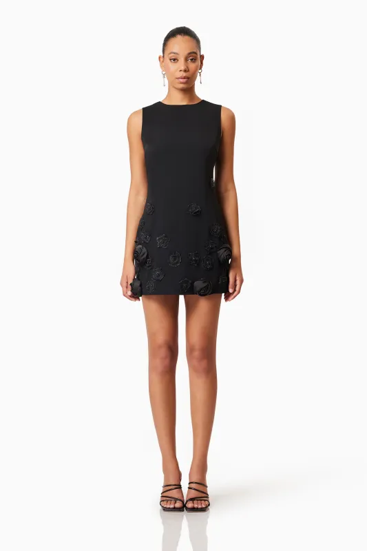 Lilydale Shift Mini Dress In Black sold by Elliatt