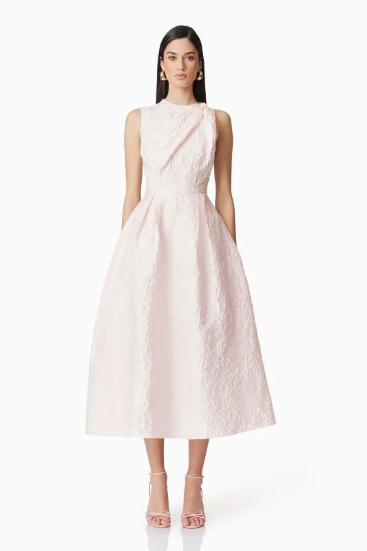 Deanna Midi Dress in Pink sold by Elliatt