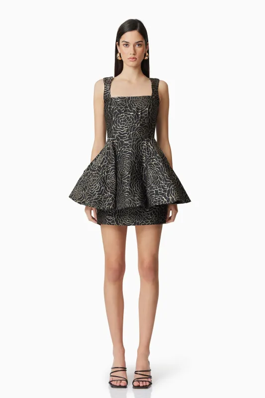 Deanna Mini Dress in Black sold by Elliatt