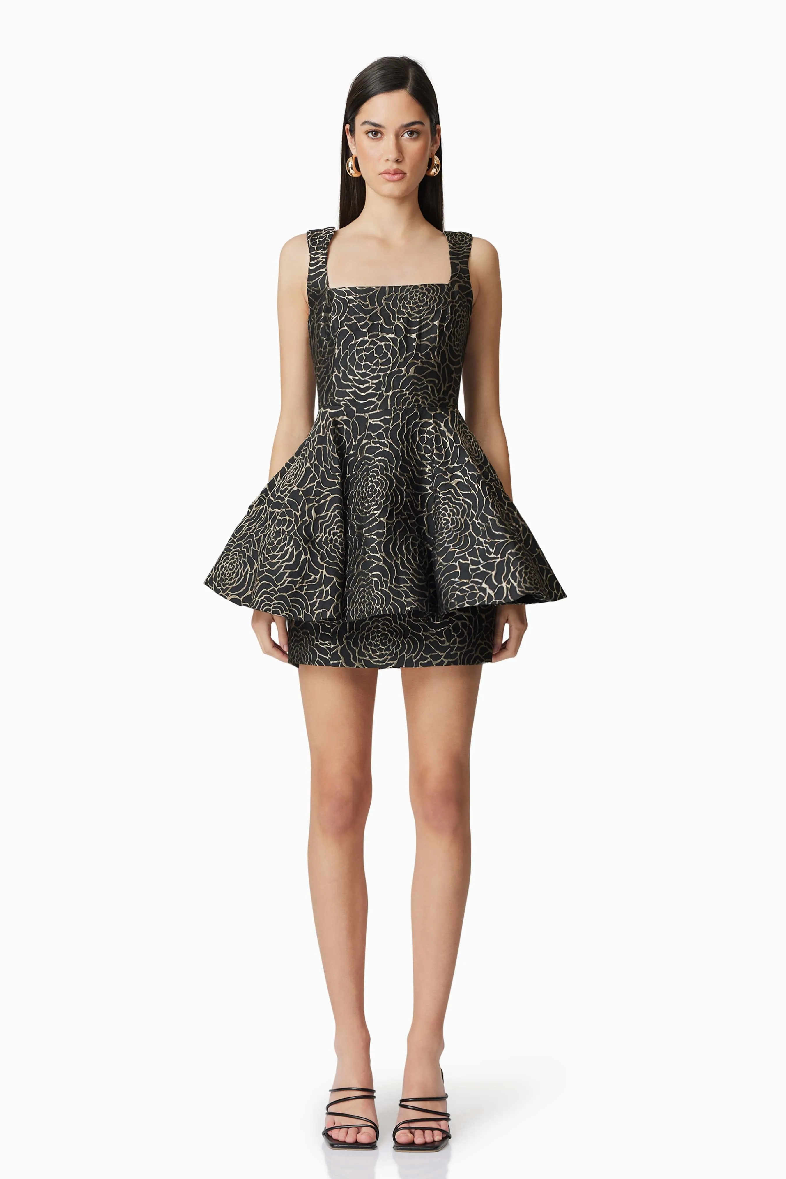 Deanna Mini Dress in Black sold by Elliatt