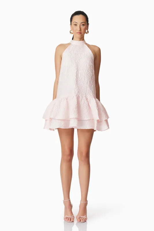 Deanna Halter Mini Dress in Pink sold by Elliatt