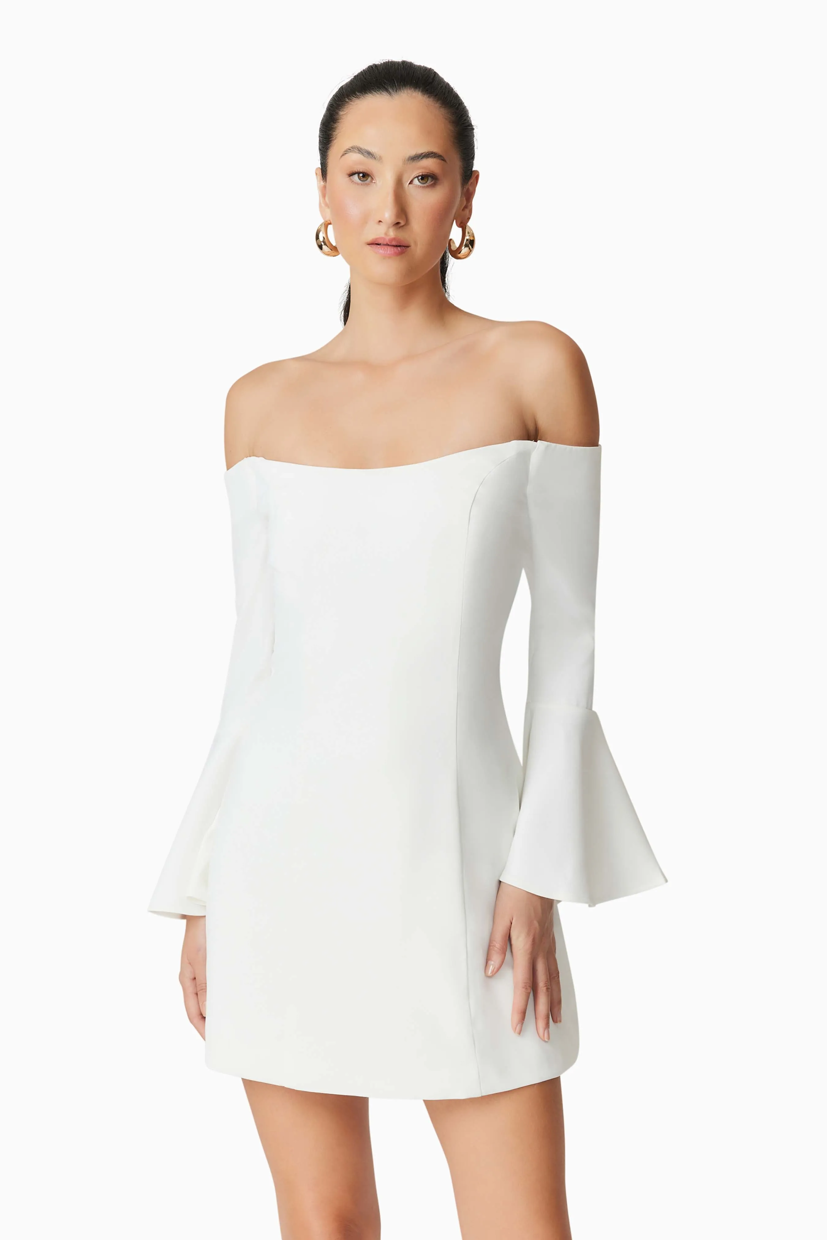 Hazelle Strapless Mini Dress in White sold by Elliatt product image thumbnail 5
