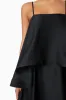Tilly Tiered Maxi Dress in Black sold by Elliatt