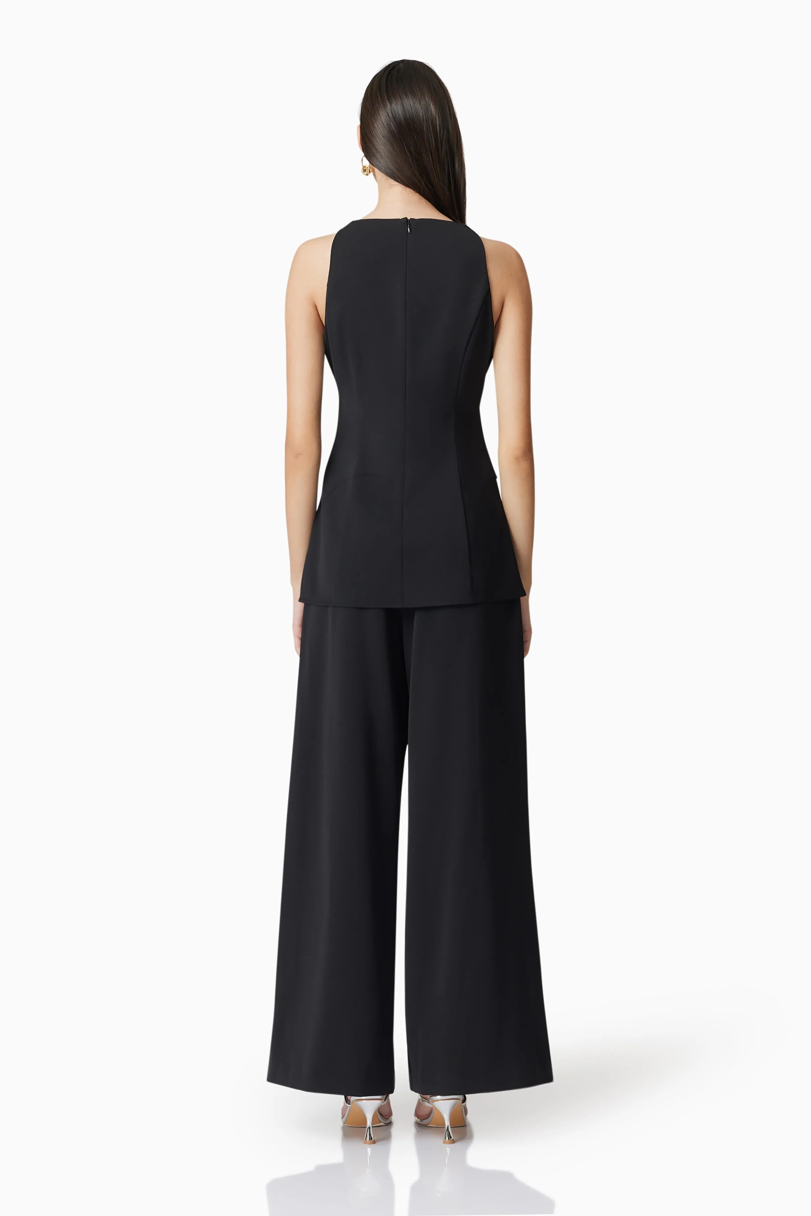 CURAAE Noa Pleated Trousers in Black sold by Elliatt product image thumbnail 3