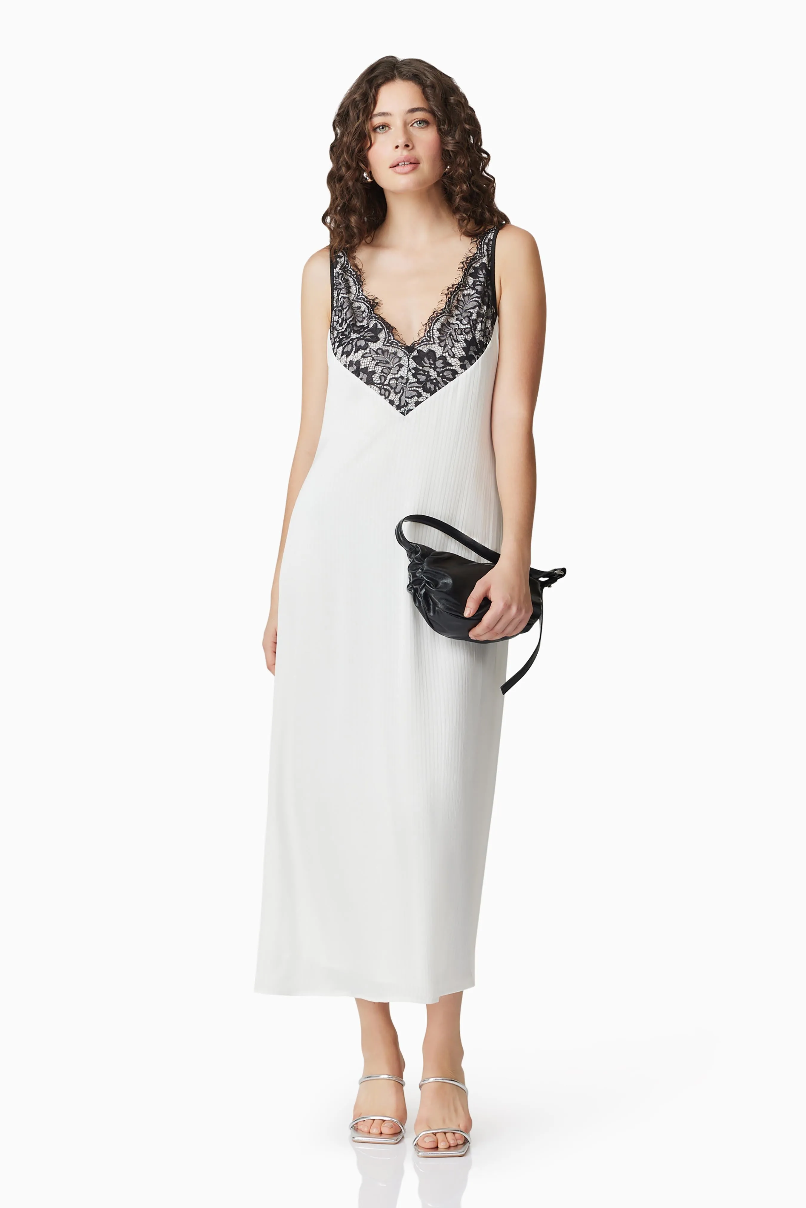 CURAAE Valentina Lace Midi Dress In White sold by Elliatt product image thumbnail 2