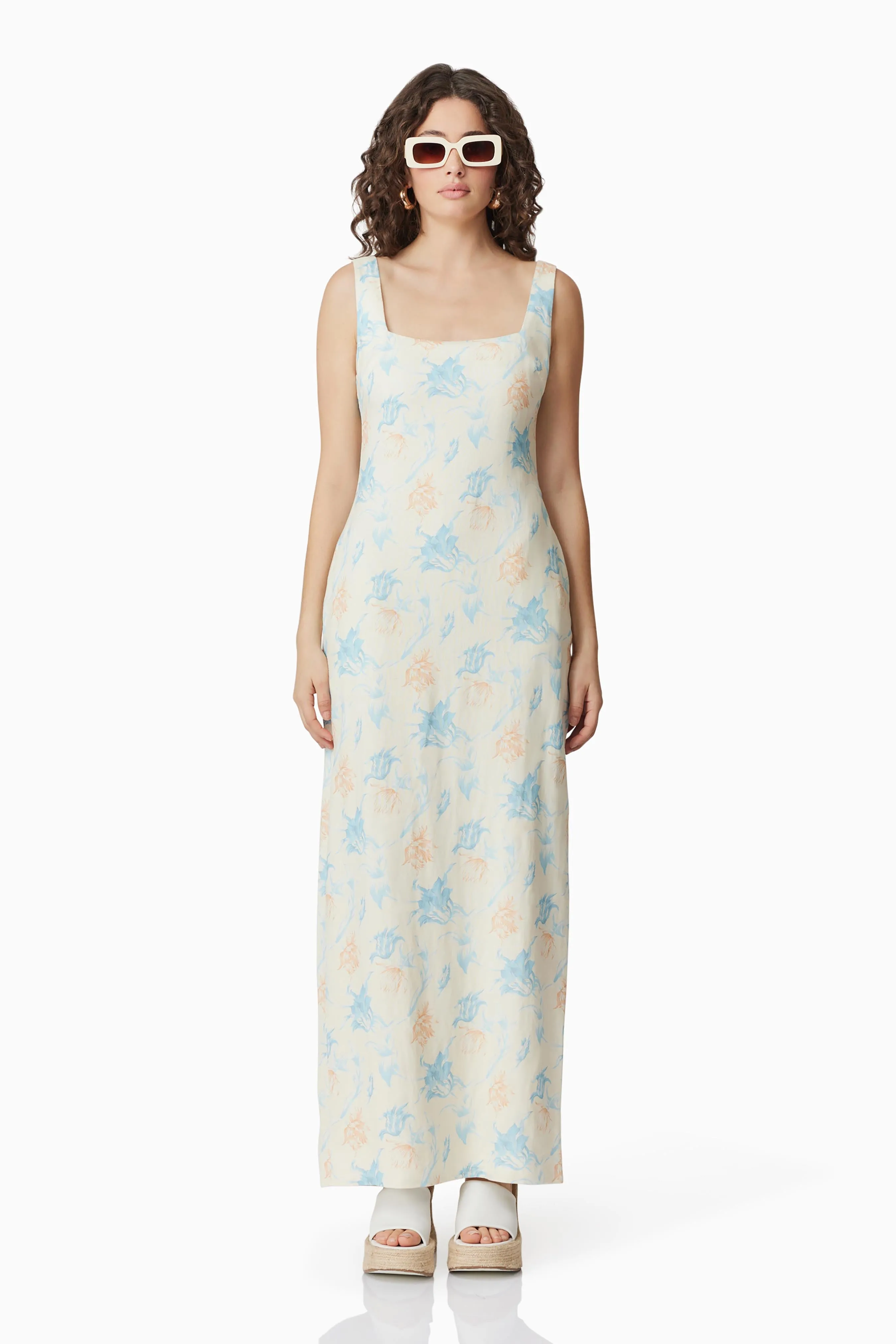 CURAAE Esther Floral Maxi Dress sold by Elliatt