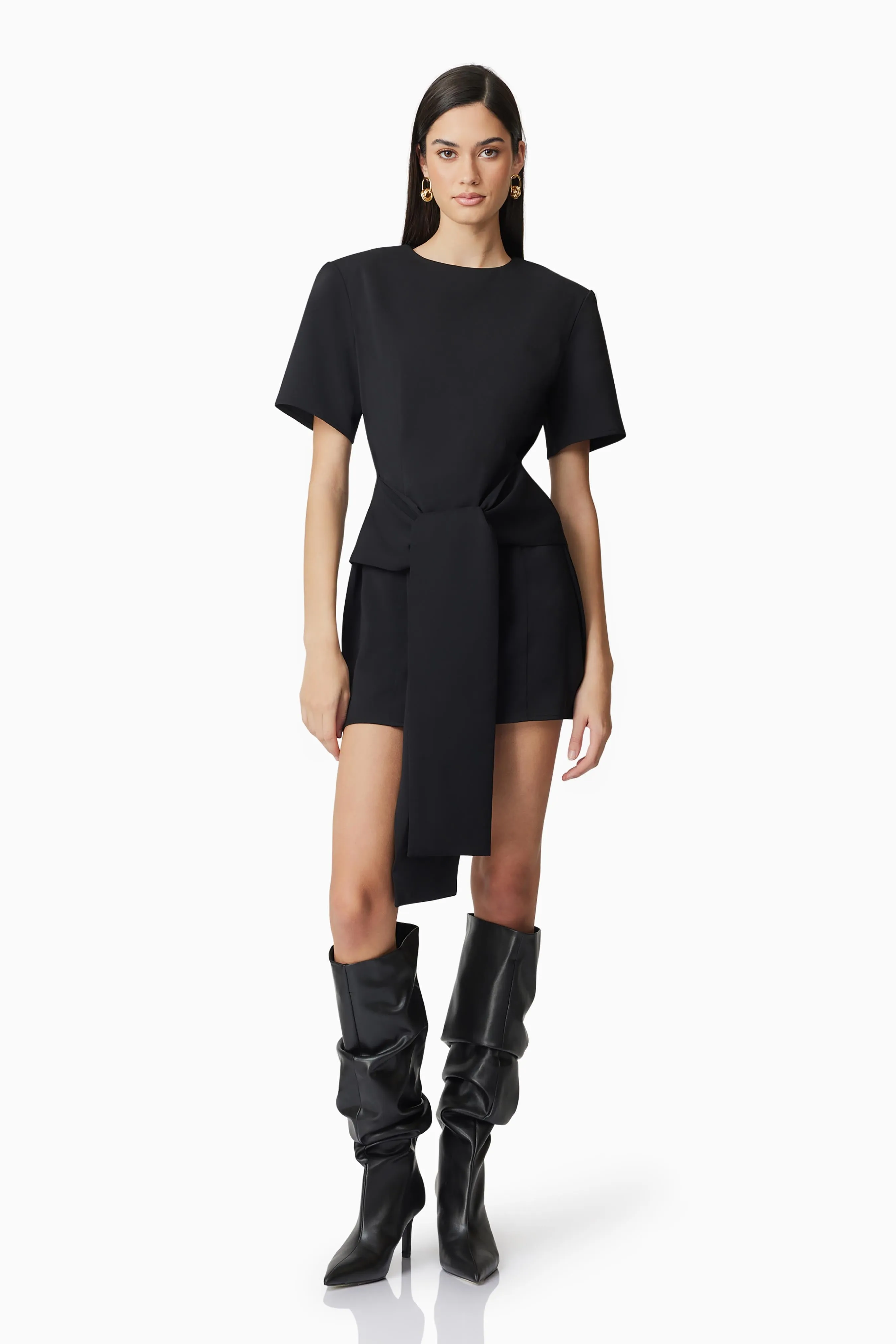 CURAAE Noa Mini Dress In Black sold by Elliatt product image thumbnail 3