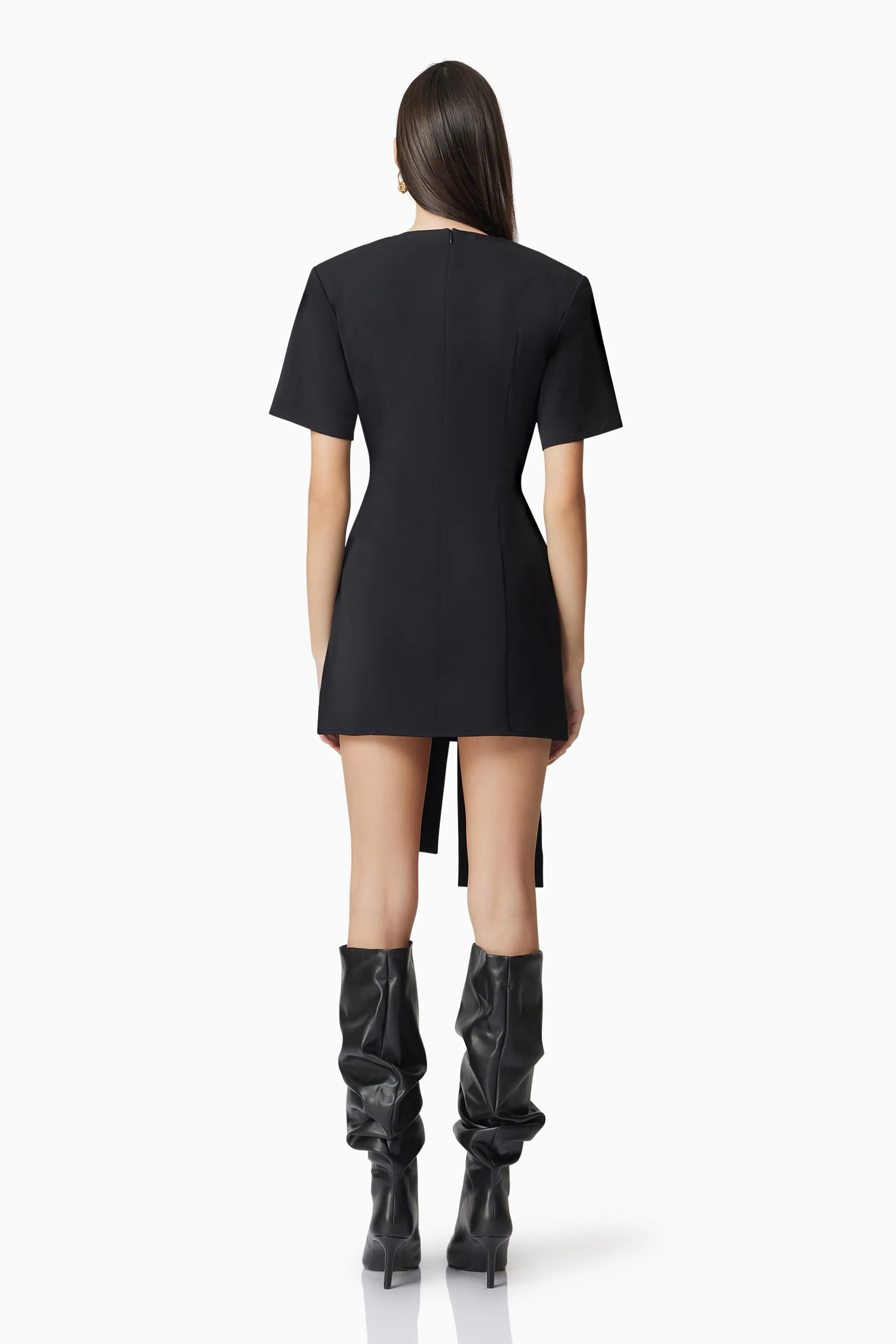 CURAAE Noa Mini Dress In Black sold by Elliatt product image thumbnail 4
