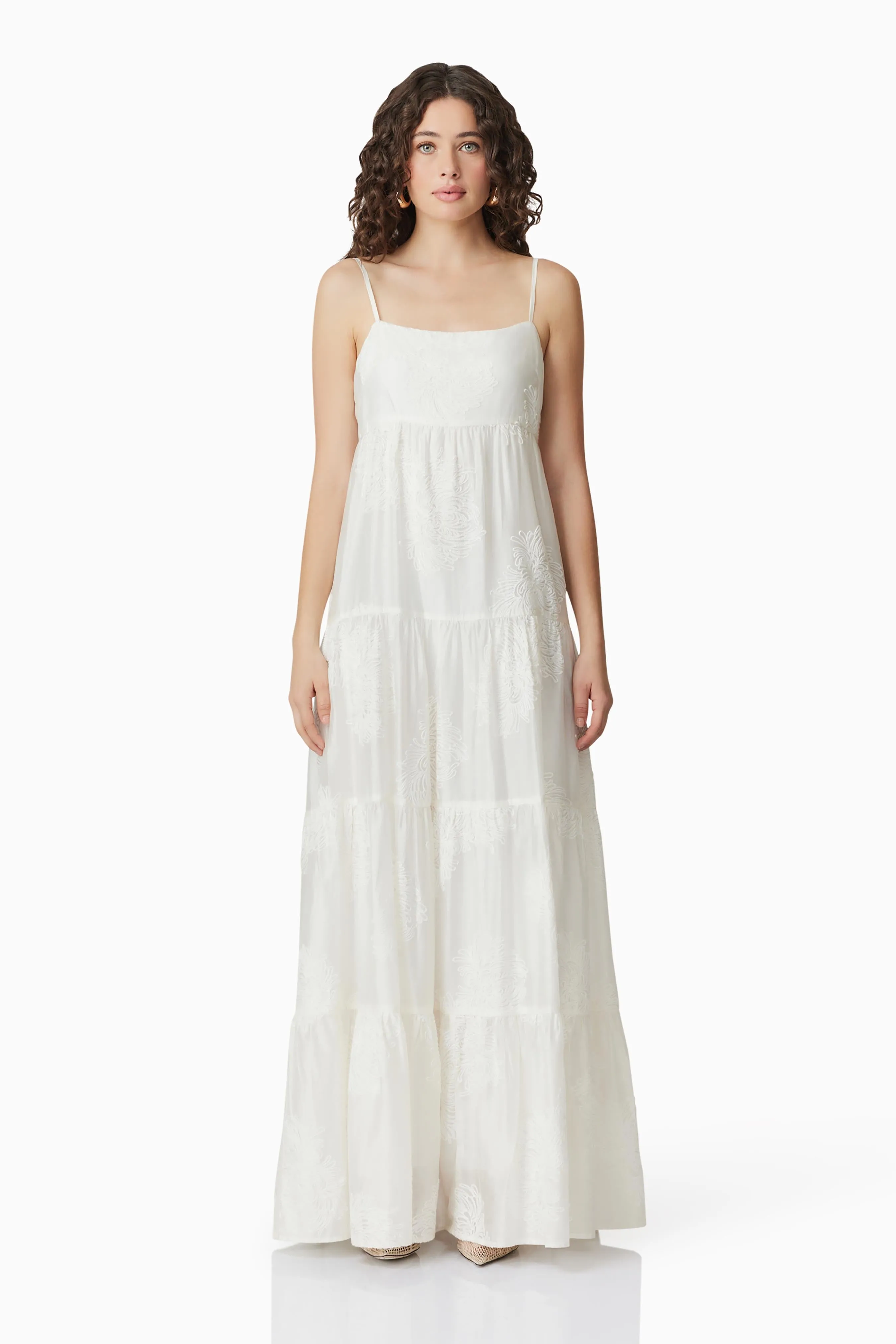 CURAAE Grace Maxi Dress in White sold by Elliatt