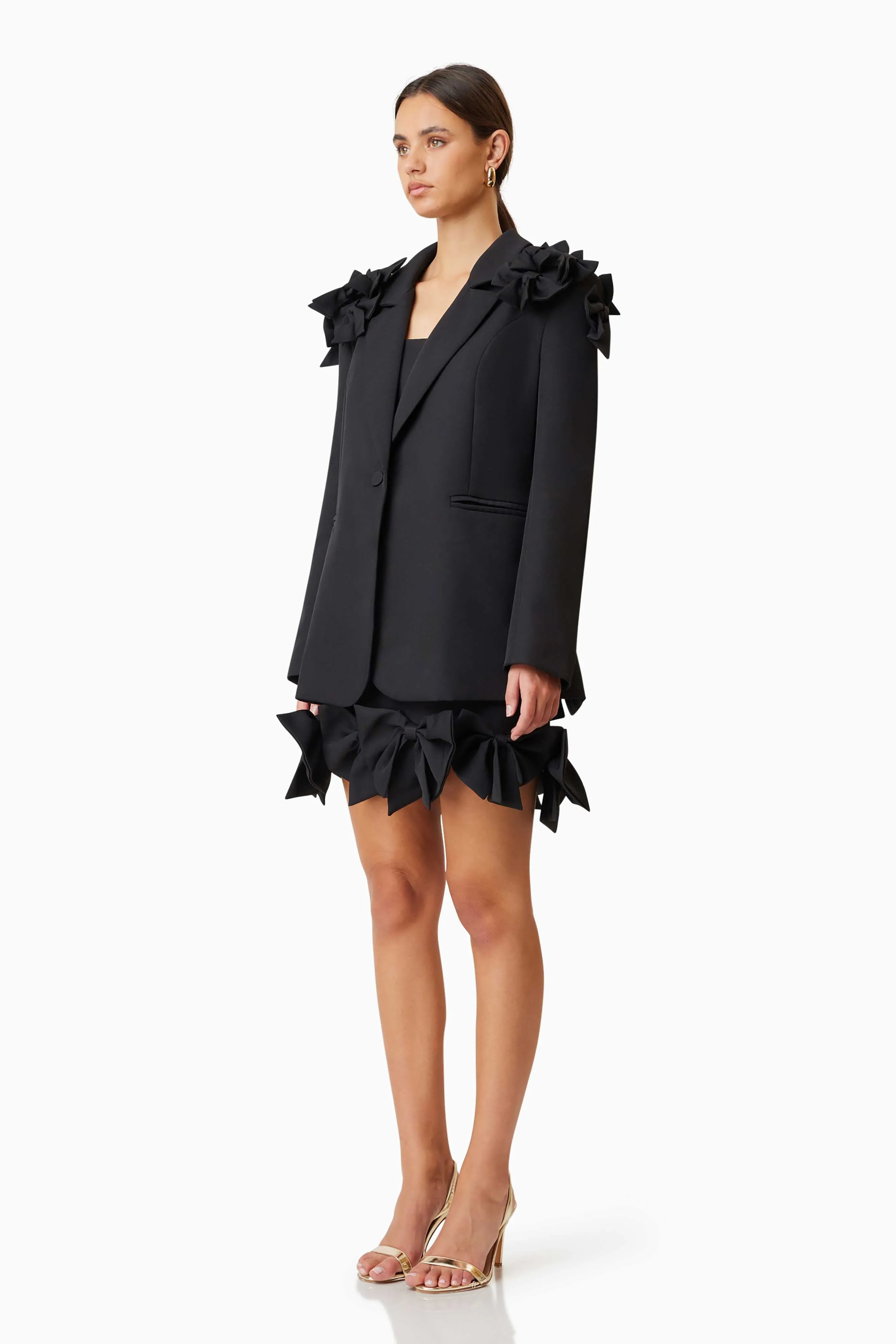 Kennedy Oversized Tailored Jacket in Black sold by Elliatt product image thumbnail 2