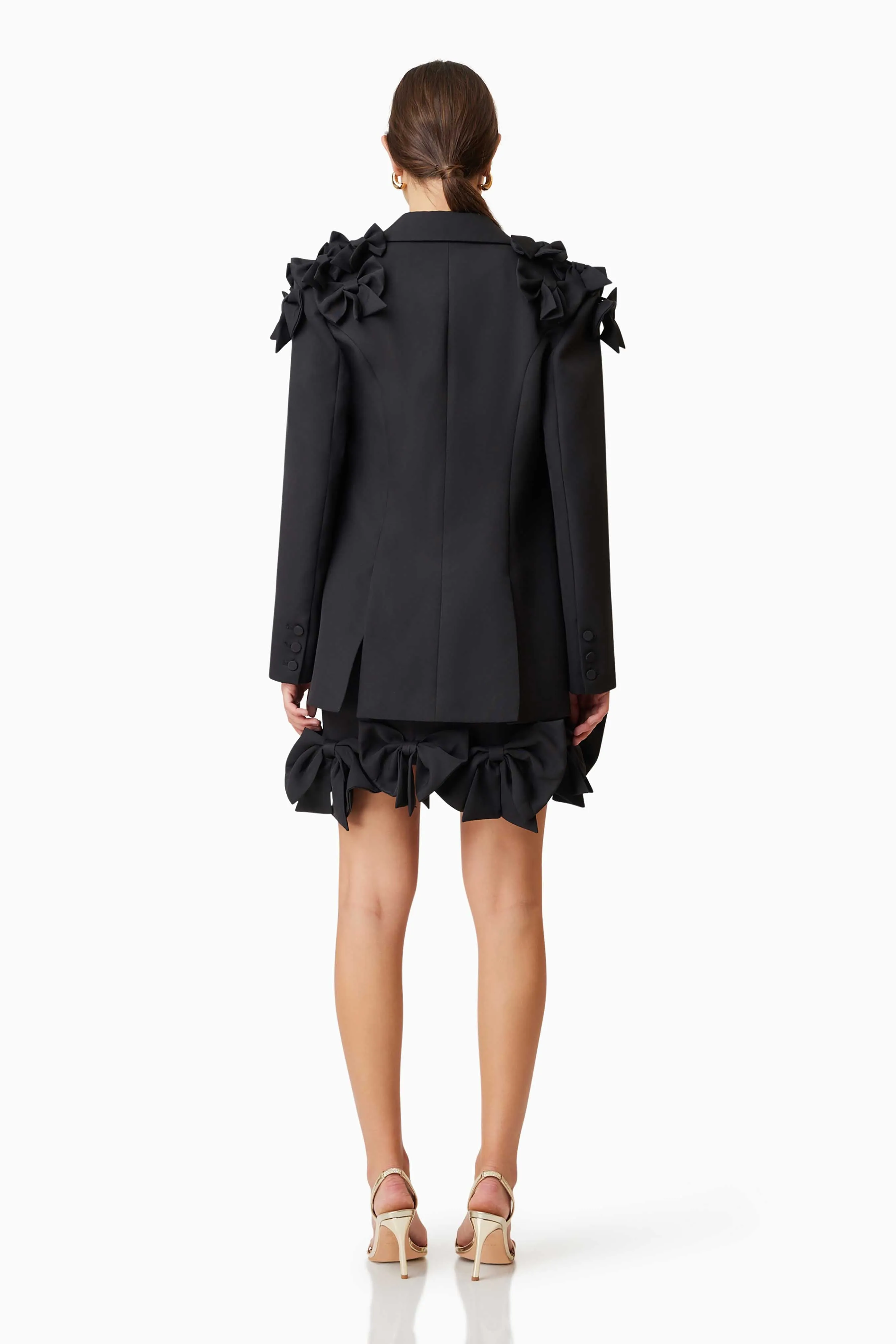 Kennedy Oversized Tailored Jacket in Black sold by Elliatt product image thumbnail 4