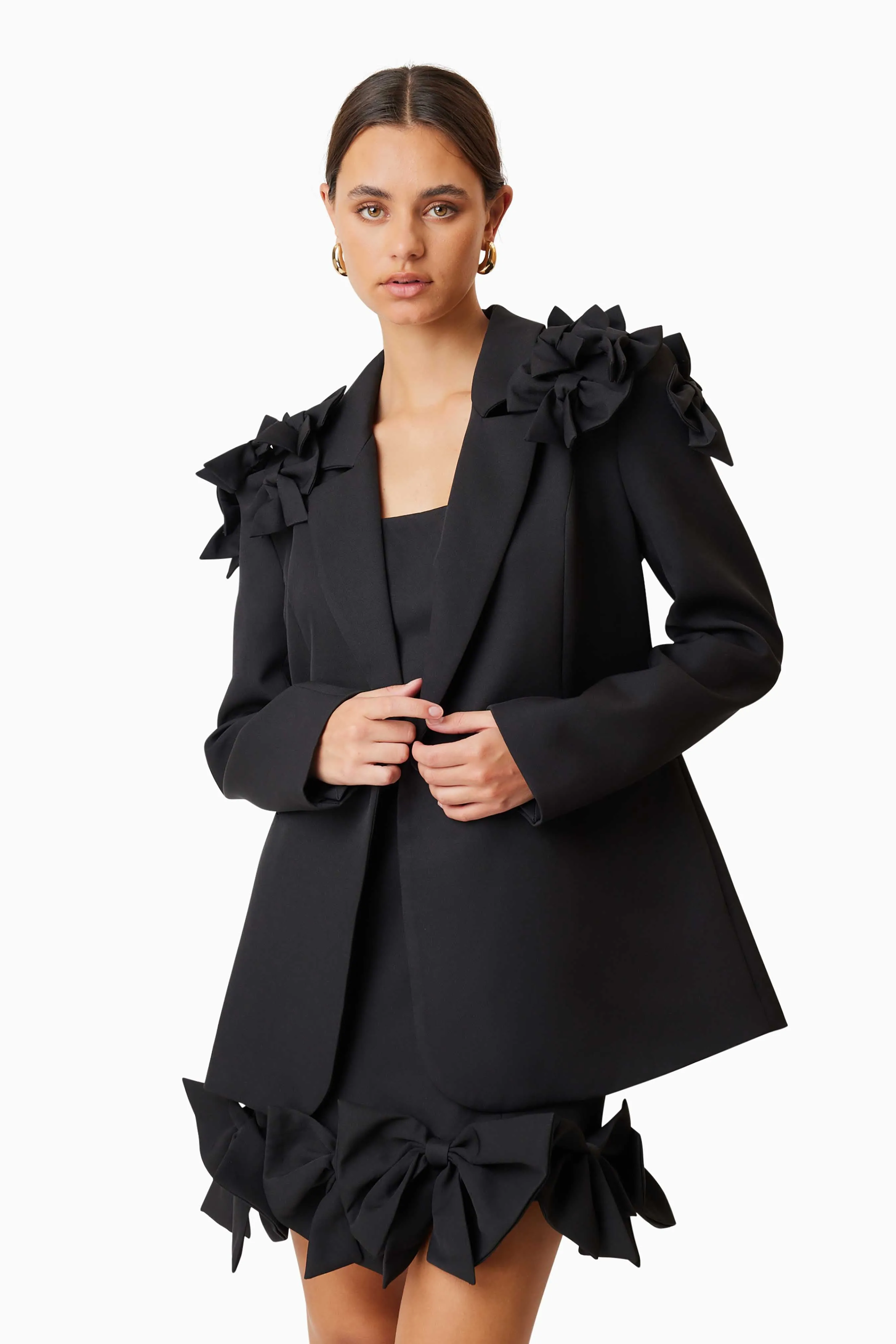 Kennedy Oversized Tailored Jacket in Black sold by Elliatt product image thumbnail 5