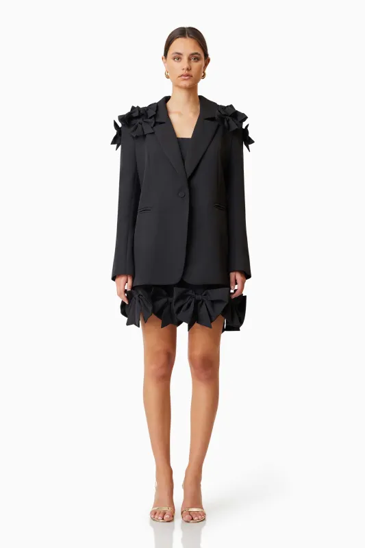 Kennedy Oversized Tailored Jacket in Black sold by Elliatt