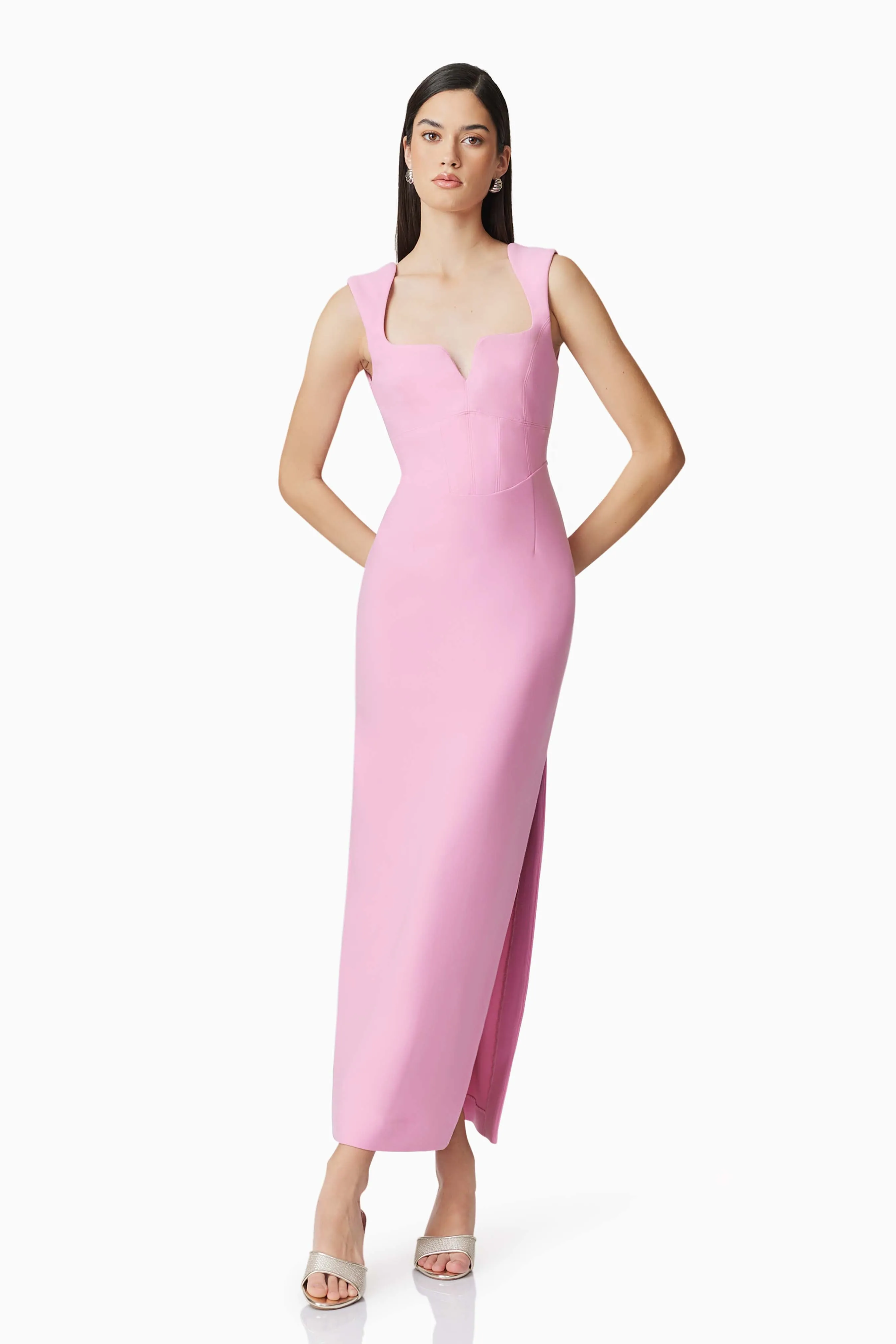 Gia Fitted Gown in Pink sold by Elliatt product image thumbnail 3