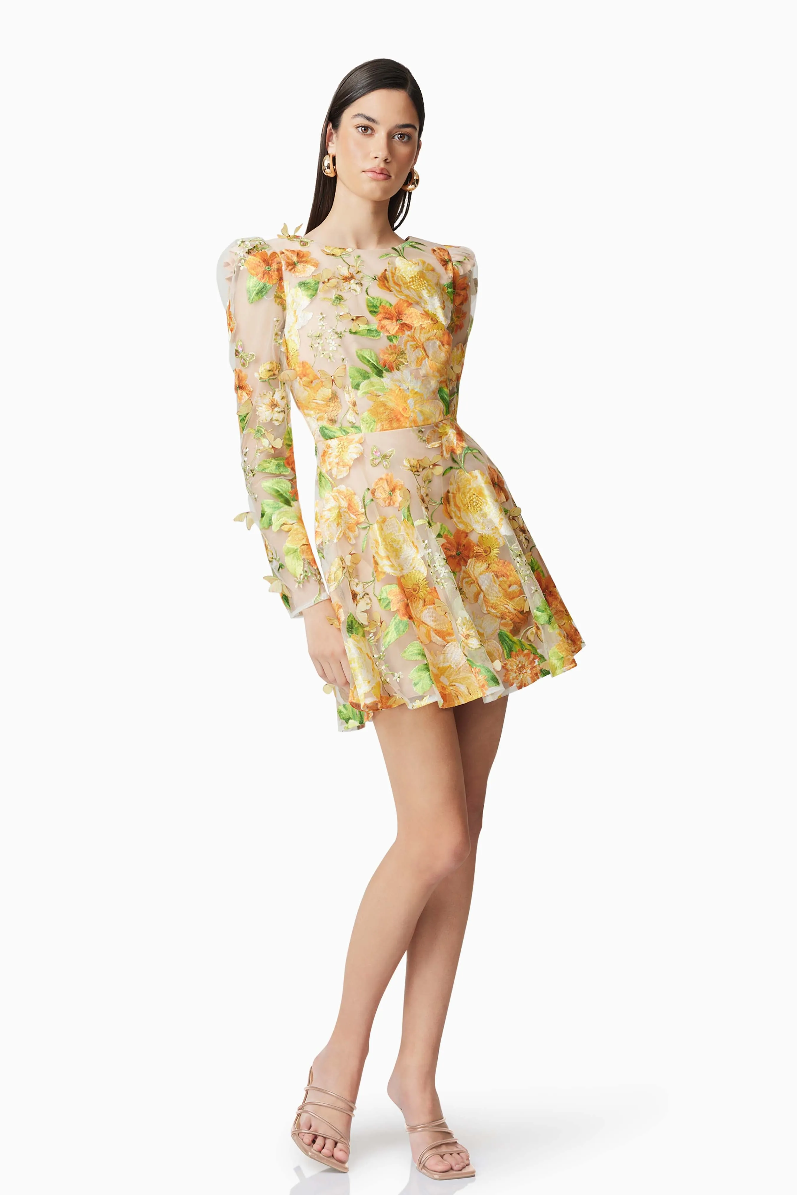 Aella A-Line Mini Dress in Yellow sold by Elliatt product image thumbnail 3