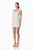 Eliza Mini Dress in White sold by Elliatt